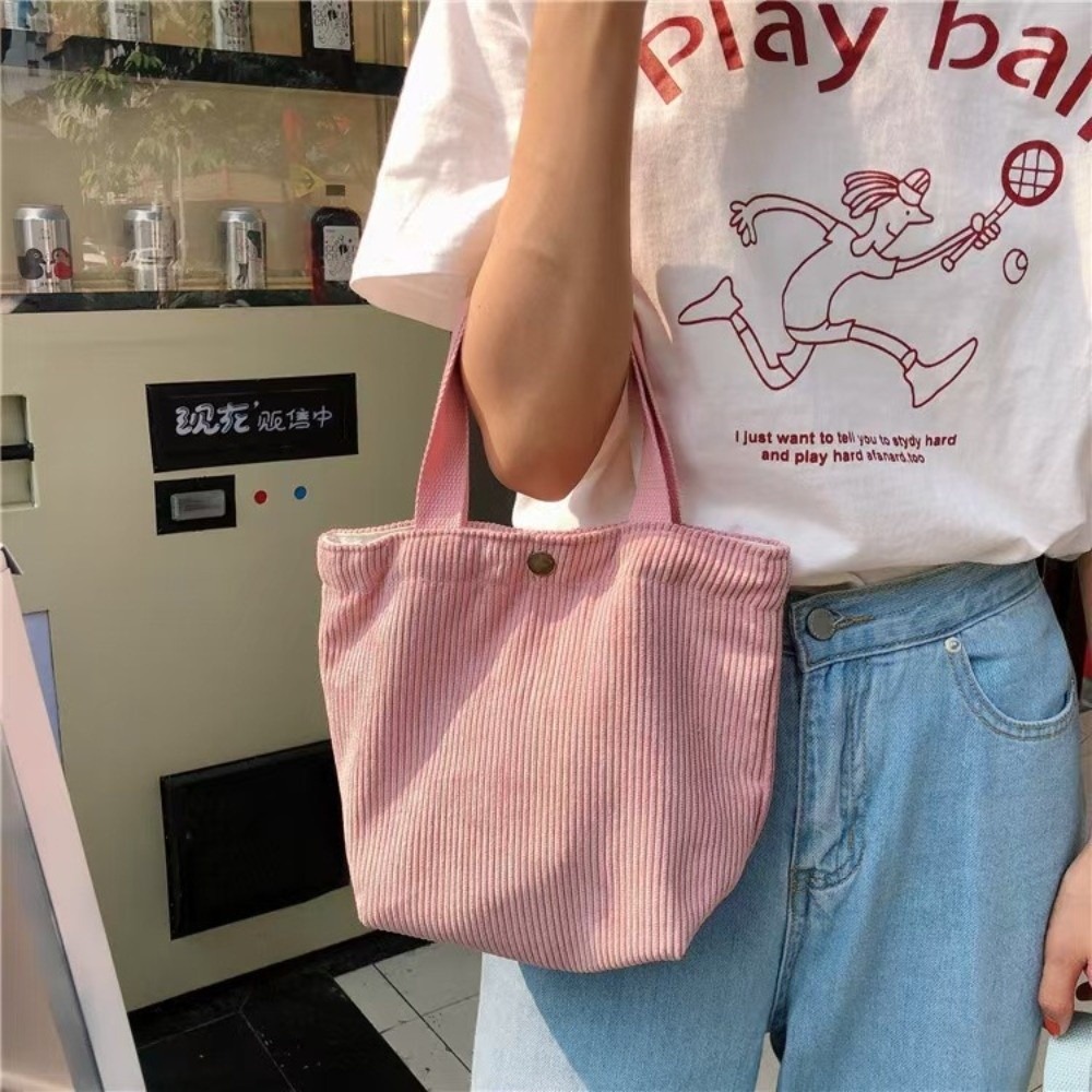 Food Storage Bag - Trendy Kordonlu Öğle Yemeği Çantası Pamuklu