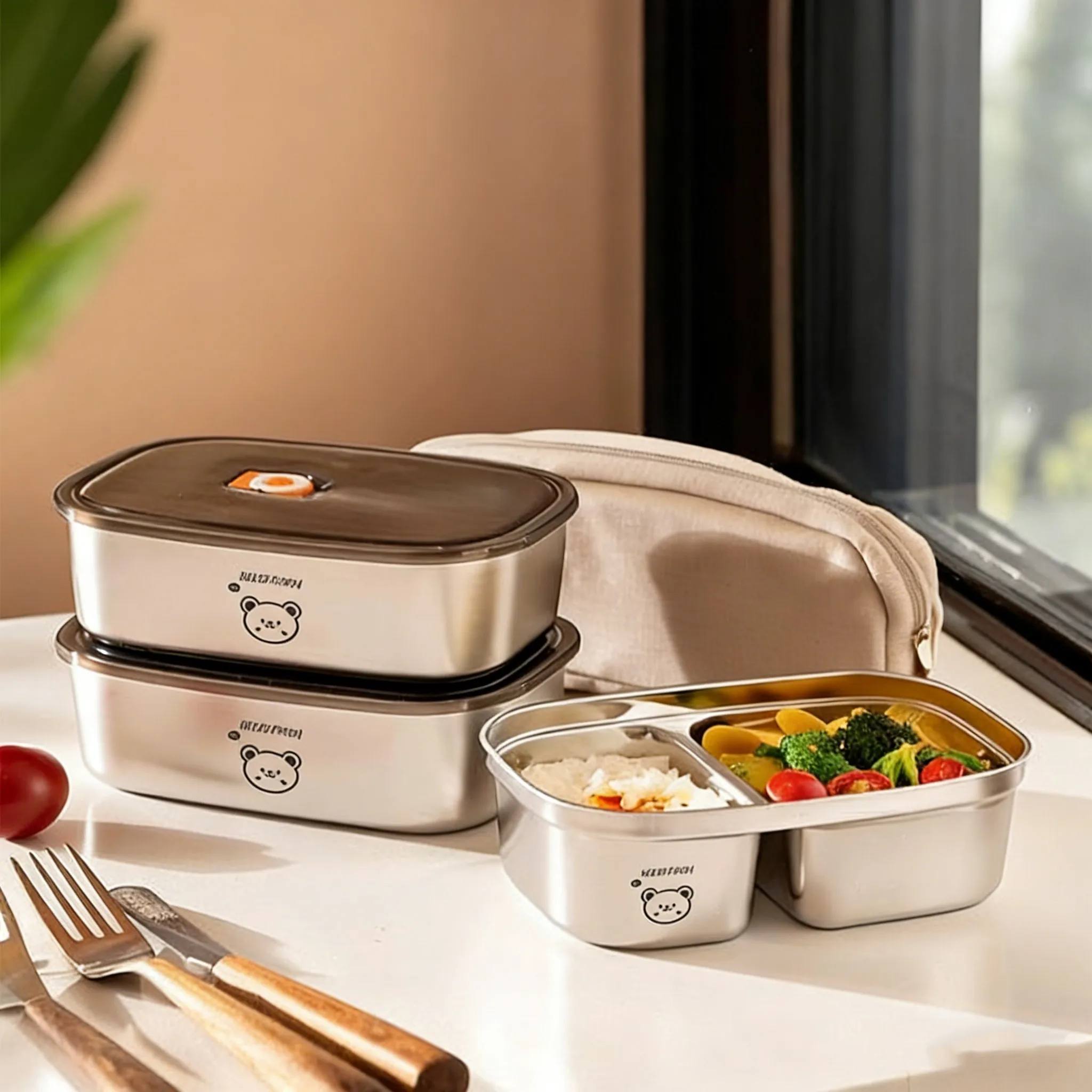 Food Storage Oven Safe - Çocuklar ve Öğrenciler İçin Büyük Kapasiteli,