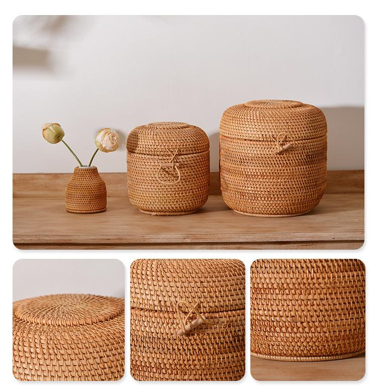 Handwoven Rattan çay saklama k - Food Storage Oven Safe incelemesi ve fiyatı