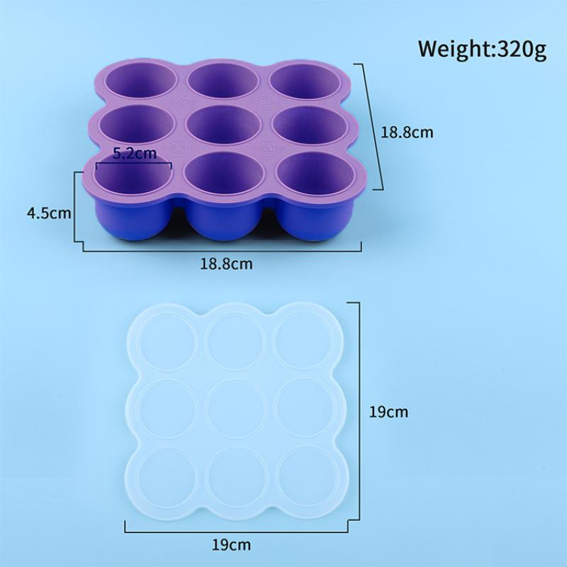 Bebek Maması Silikon Kap 9 Böl - Food Storage Oven Safe incelemesi ve fiyatı