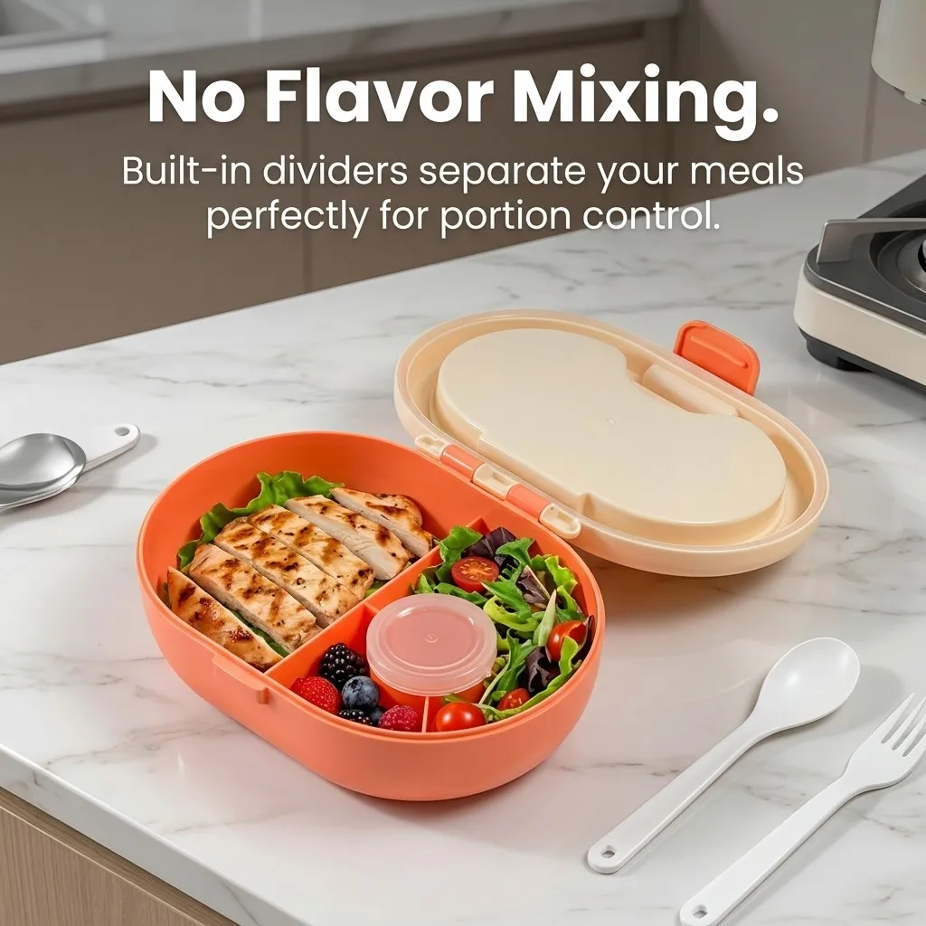 Çocuklar ve Yetişkinler İçin,  - Food Storage With Dividers incelemesi ve fiyatı